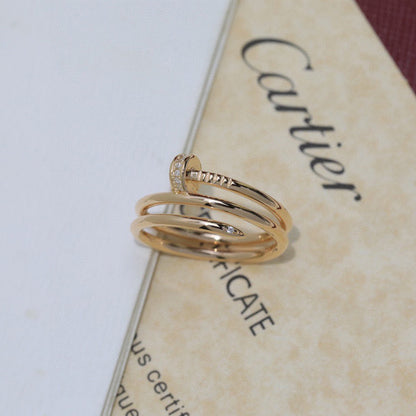 [Luna Brilliance] JUSTE RING 4.8MM HALF DIAMOND