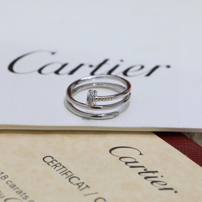 [Luna Brilliance] JUSTE RING 4.8MM HALF DIAMOND