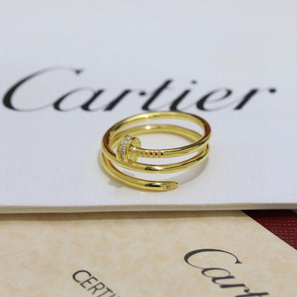 [Luna Brilliance] JUSTE RING 4.8MM HALF DIAMOND