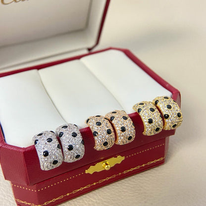[Luna Brilliance] PANTHERE MINI FULL DIAMOND EARRINGS