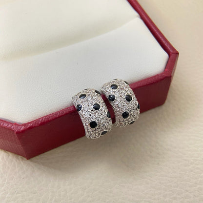 [Luna Brilliance] PANTHERE MINI FULL DIAMOND EARRINGS