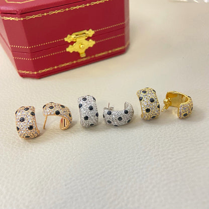 [Luna Brilliance] PANTHERE MINI FULL DIAMOND EARRINGS