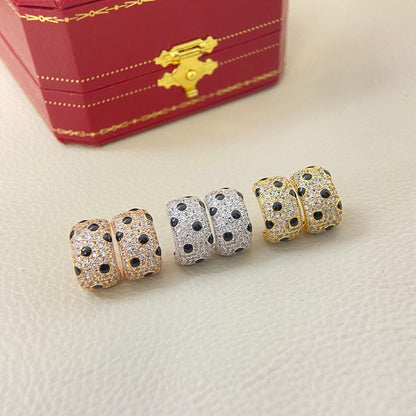 [Luna Brilliance] PANTHERE MINI FULL DIAMOND EARRINGS