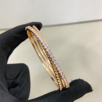 [Luna Brilliance] ETINCELLE HALF-PAVED DIAMOND BRACELET