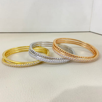 [Luna Brilliance] ETINCELLE HALF-PAVED DIAMOND BRACELET