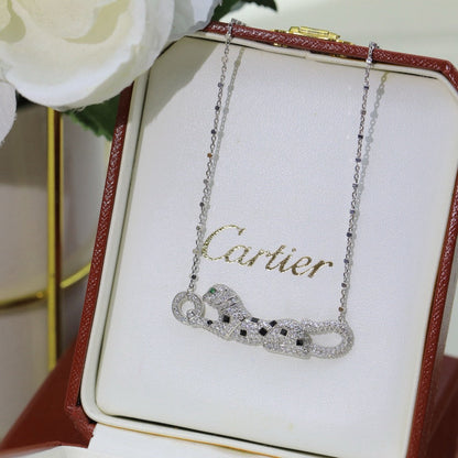 [Luna Brilliance] PANTHERE PAVED DIAMOND NECKLACE