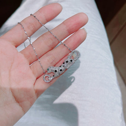[Luna Brilliance] PANTHERE PAVED DIAMOND NECKLACE