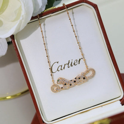 [Luna Brilliance] PANTHERE PAVED DIAMOND NECKLACE
