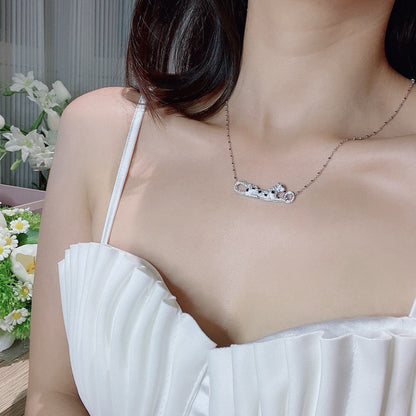 [Luna Brilliance] PANTHERE PAVED DIAMOND NECKLACE