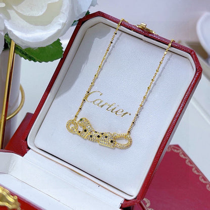 [Luna Brilliance] PANTHERE PAVED DIAMOND NECKLACE