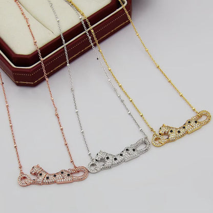 [Luna Brilliance] PANTHERE PAVED DIAMOND NECKLACE