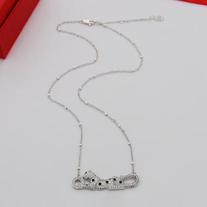 [Luna Brilliance] PANTHERE PAVED DIAMOND NECKLACE