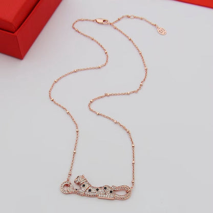 [Luna Brilliance] PANTHERE PAVED DIAMOND NECKLACE