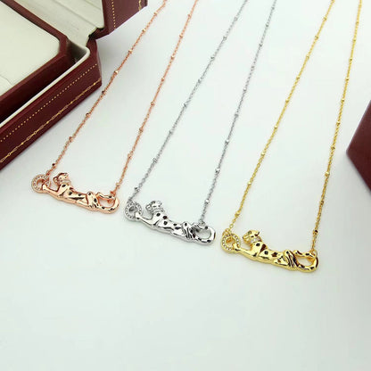 [Luna Brilliance] PANTHERE FULL DIAMOND NECKLACE
