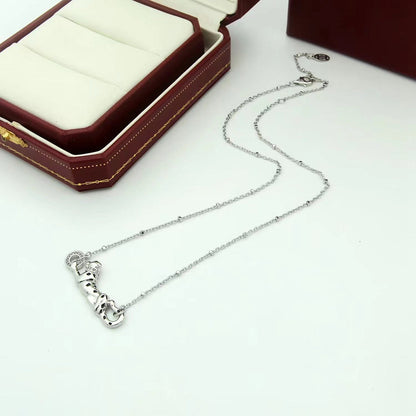 [Luna Brilliance] PANTHERE FULL DIAMOND NECKLACE