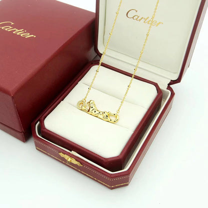 [Luna Brilliance] PANTHERE FULL DIAMOND NECKLACE
