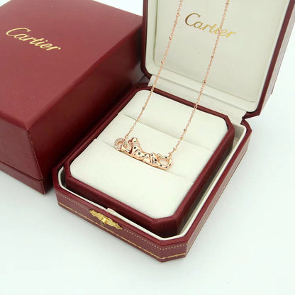 [Luna Brilliance] PANTHERE FULL DIAMOND NECKLACE