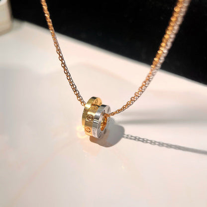 [Luna Brilliance] LOVE 6 DIAMOND PENDANT NECKLACE