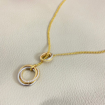 [Luna Brilliance] TRINITY DIAMONDS NECKLACE
