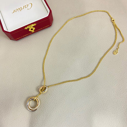[Luna Brilliance] TRINITY DIAMONDS NECKLACE