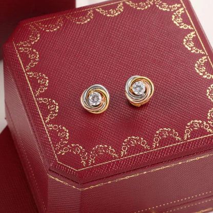 [Luna Brilliance] TRINITY STUD DIAMOND EARRINGS