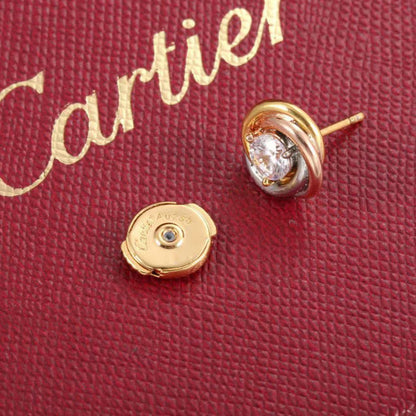 [Luna Brilliance] TRINITY STUD DIAMOND EARRINGS