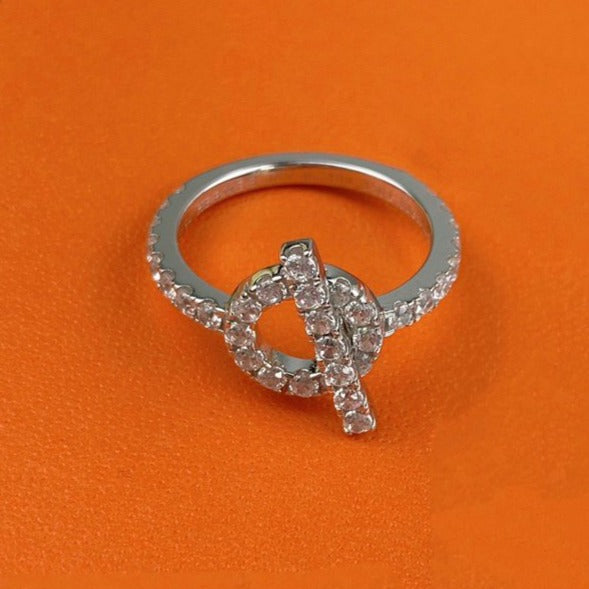 [Luna Brilliance]ECHAPPEE RING SILVER DIAMOND
