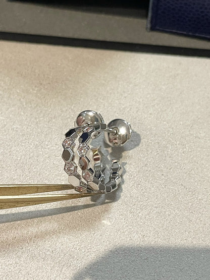 [Luna Brilliance]Hollow Design Four-Leaf Clover Flower Shape Ring