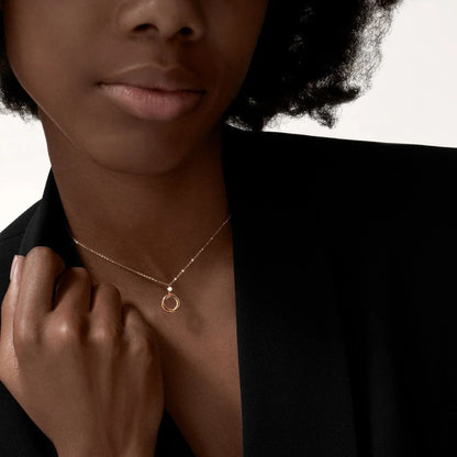 [Luna Brilliance] TRINITY  NECKLACE 1 DIAMOND