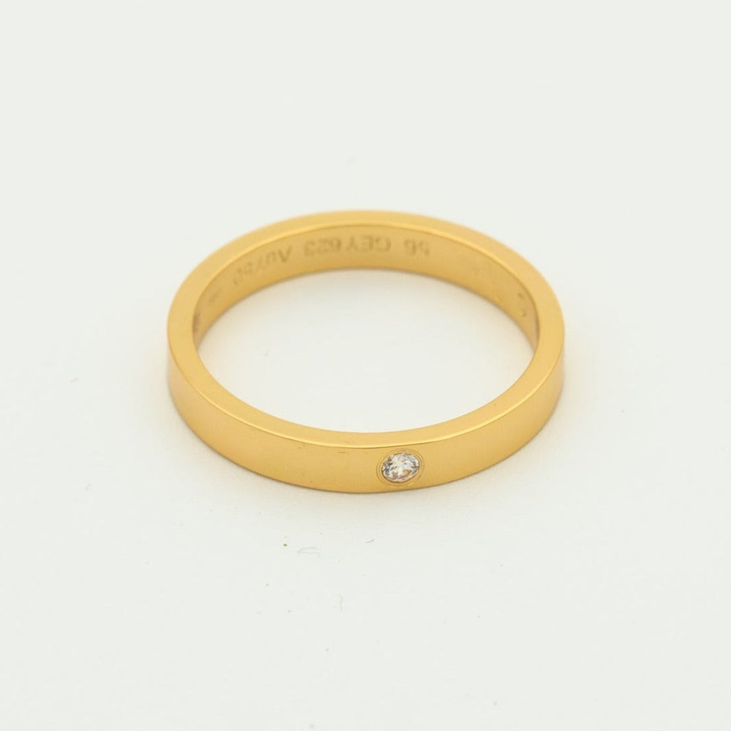 [Luna Brilliance]LOVE RING 4MM 1 DIAMOND