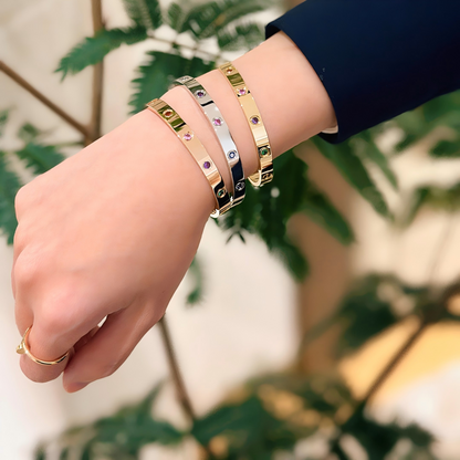 [Luna Brilliance]2026 RAINBOW LOVE BRACELET 6.1MM  10 DIAMONDS