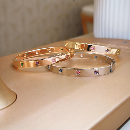 [Luna Brilliance]2026 RAINBOW LOVE BRACELET 6.1MM  10 DIAMONDS