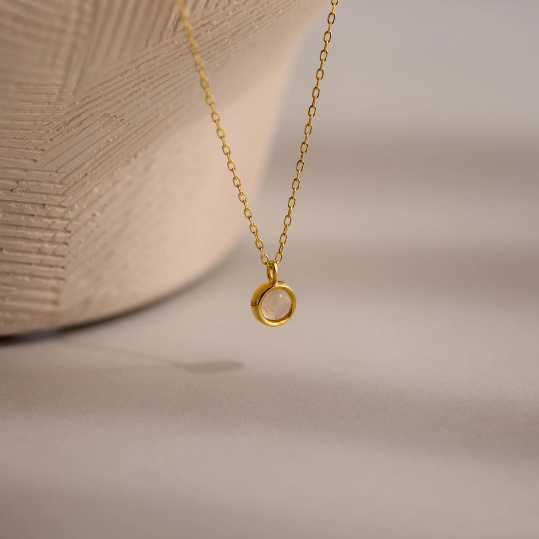 Moonstone Charm Necklace
