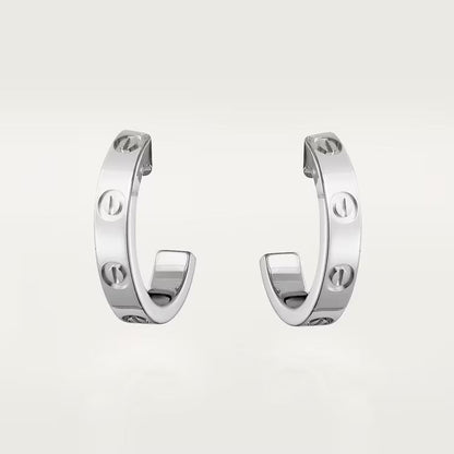 [Luna Brilliance] LOVE EARRINGS 2.65 MM NO DIAMOND SMALL