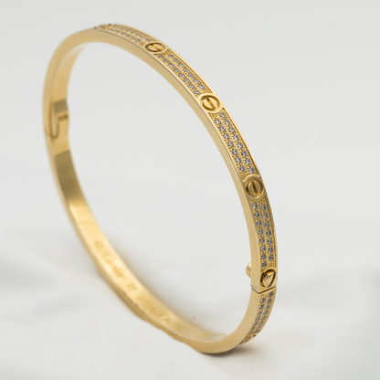 [Luna Brilliance]LOVE BRACELET 3.65MM DIAMOND-PAVED