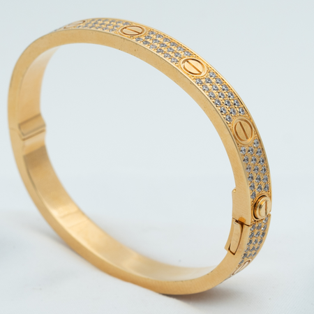 [Luna Brilliance]LOVE BRACELET 6.1MM DIAMOND-PAVED
