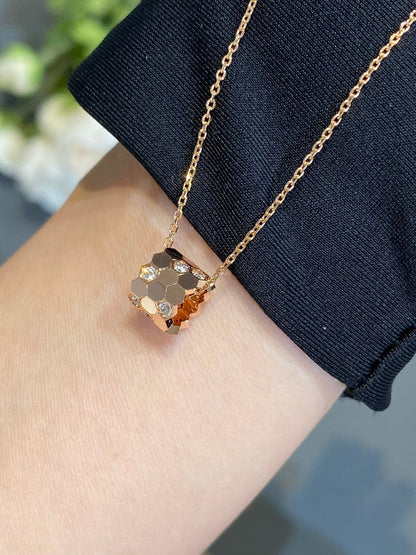 [Luna Brilliance]BEE LOVE DIAMOND NECKLACE
