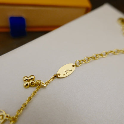 [Luna Brilliance]BLOOMING SUPPLE NECKLACE BRASS