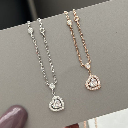 [Luna Brilliance]JOY HEART DIAMOND NECKLACE
