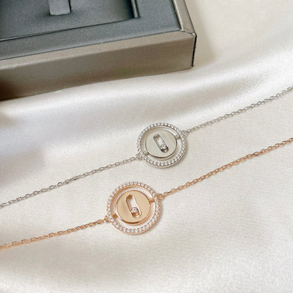 [Luna Brilliance]LUCKY MOVE PAVED DIAMOND BRACELET