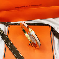 [Luna Brilliance]CLASSIC HM CLIC  PINK 8MM ENAMEL BRACELET