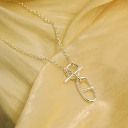 [Luna Brilliance]HM CHAINE D'ANCRE PENDANT NECKLACE STERLING SILVER