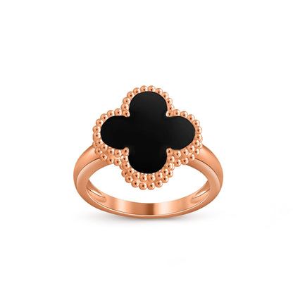 [Luna Brilliance]CLOVER RING ROSE GOLD COLLECTION