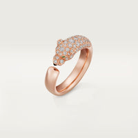 [Luna Brilliance] PANTHERE HALF DIAMOND SMALL RING