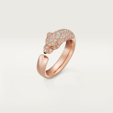 [Luna Brilliance] PANTHERE HALF DIAMOND SMALL RING
