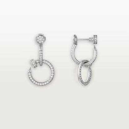 [Luna Brilliance] JUSTE FULL DIAMOND DOUBLE EARRINGS