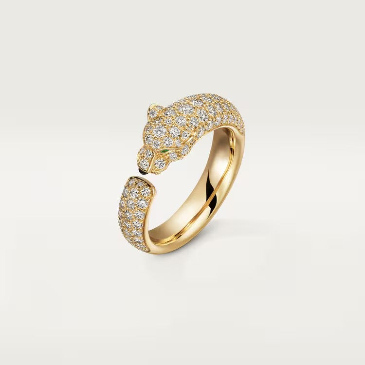 [Luna Brilliance] PANTHERE FULL DIAMOND SMALL RING
