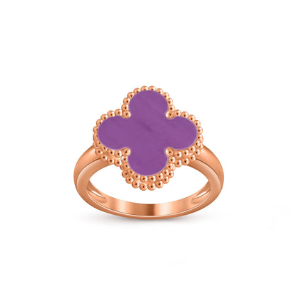 [Luna Brilliance]CLOVER RING ROSE GOLD COLLECTION