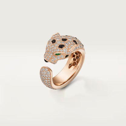 [Luna Brilliance] PANTHERE SPOTTED FULL DIAMOND MEDIUM RING