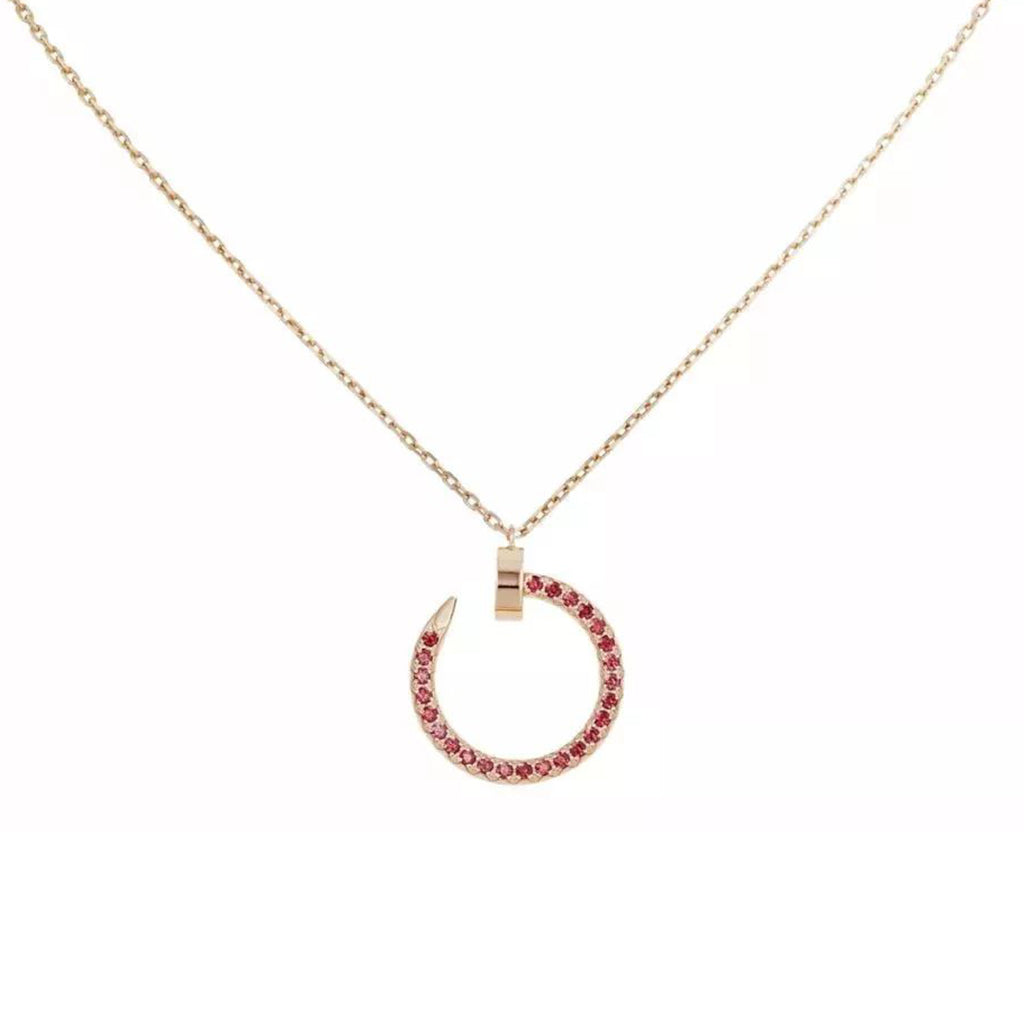 [Luna Brilliance] JUSTE NECKLACE RED FULL DIAMONDS